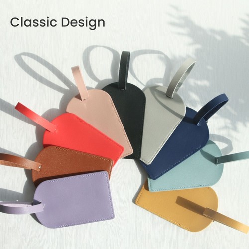 Leather suitcase luggage tags - luggage,