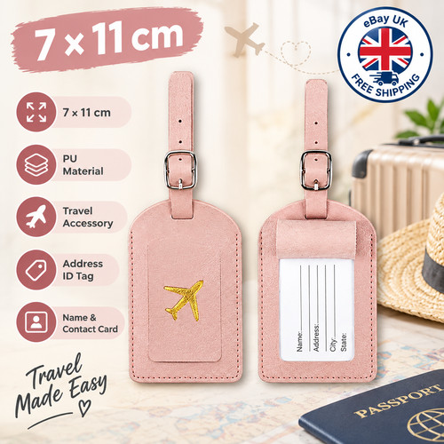 Address tag for suitcase - id,
