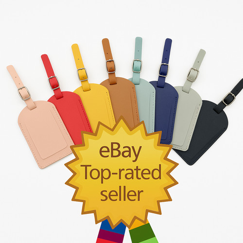 Leather suitcase luggage tags - suitcase,