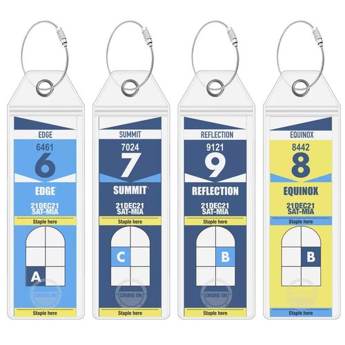 4pack cruise luggage tag - cruise,