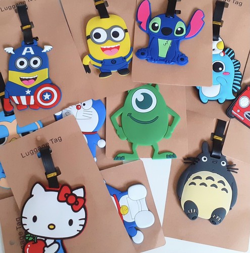 Cute cartoon luggage tag - cartoon,