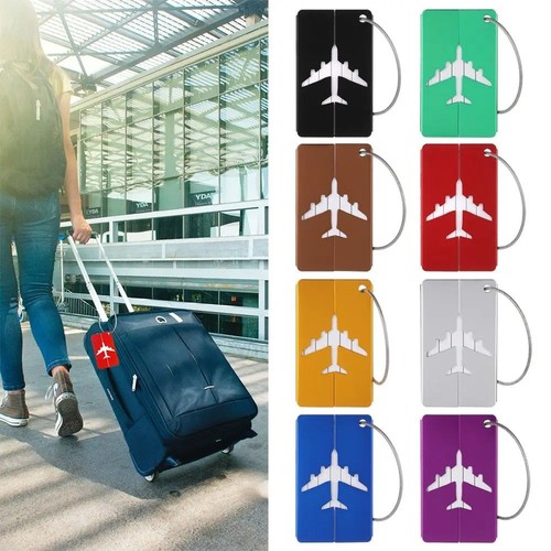Reusable aluminum luggage tags - reusable,