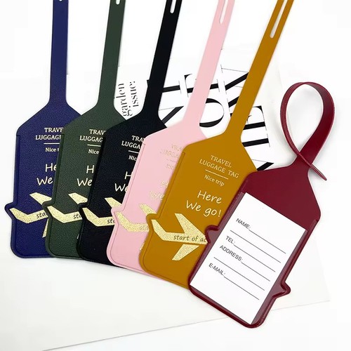 Leather luggage tag - pu,