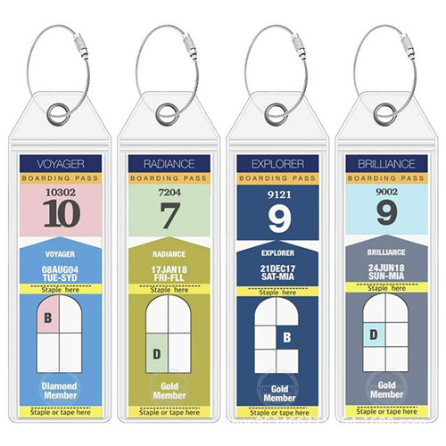 4pack cruise luggage tag - cruise,