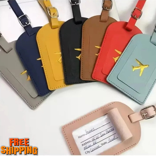 Address tag for suitcase - id,