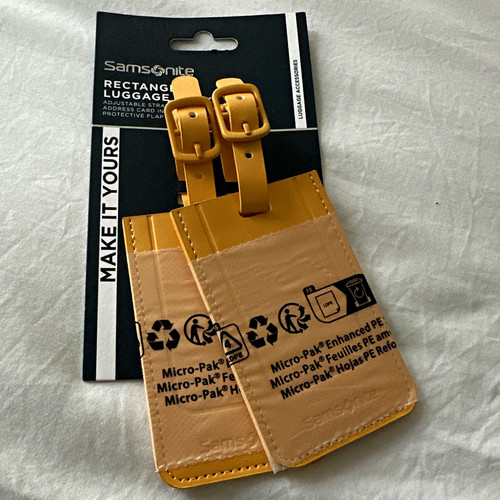 Samsonite yellow rectangle - samsonite, 2x