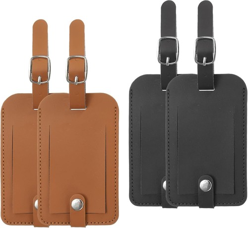 Luggage bag tag - pu, leather