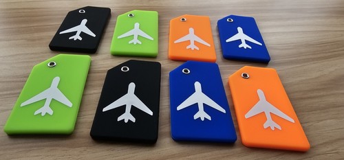 Silicone luggage tags - 2x,