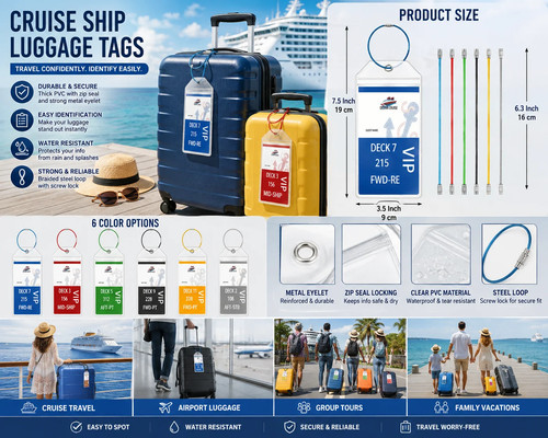 Cruise ship luggage tags - cruise,