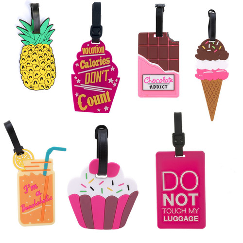 Cartoon silicone luggage tag - cartoon,