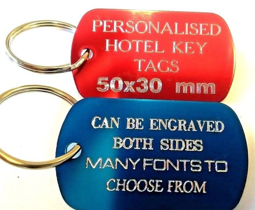 Engraved aluminium luggage tag - luggage,
