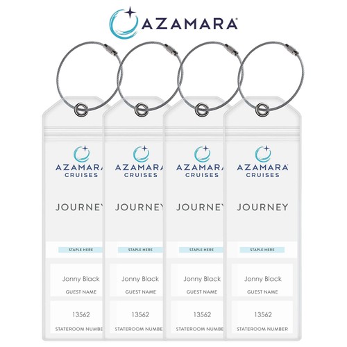 Azamara luggage tag holders - tag,