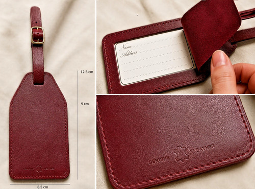 Real leather luggage travel - leather,