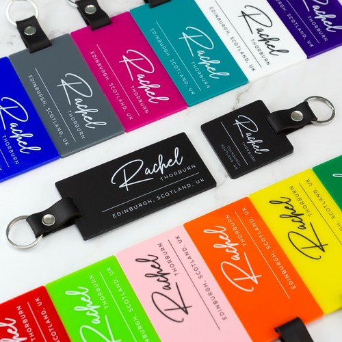 Colourful luggage tag - luggage, custom